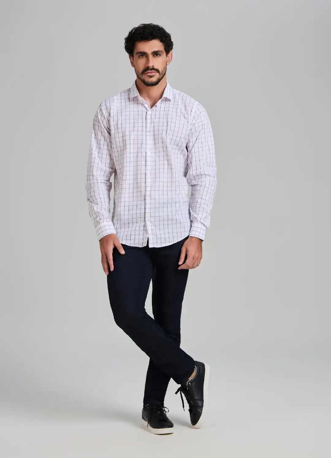 Camisa masc slim fit